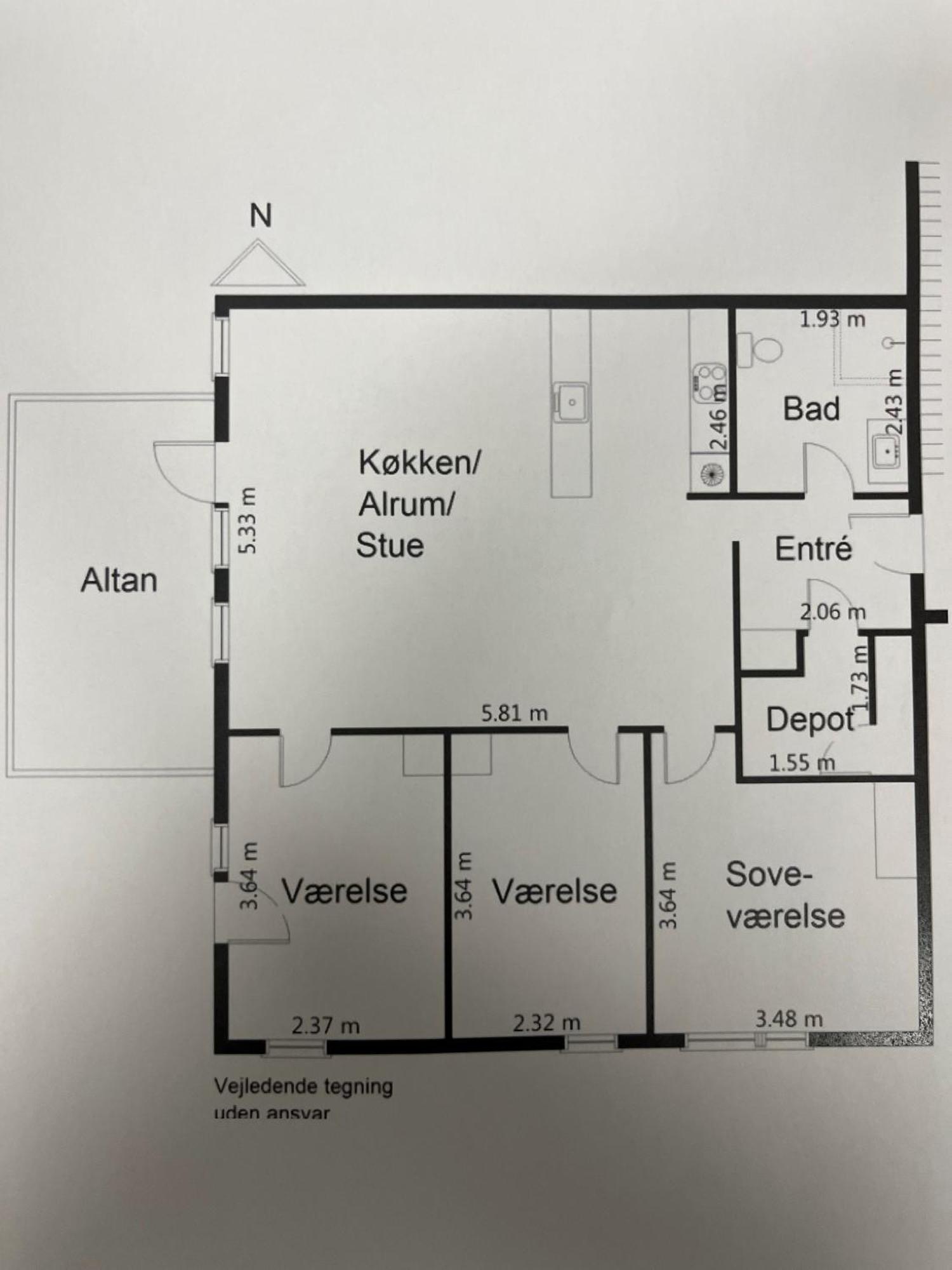 Charming Aalborg Apartment With Parking Exteriör bild